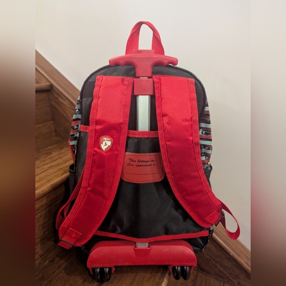 Disney Kids Rolling Back Pack Luggage - Lightning McQueen By Heys - Picture 6 of 17